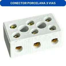 Kit 2 Conector Porcelana 3 Vias 6mm 10mm 16mm - Resistente Alta Temperatura Para Chuveiros e Torneiras