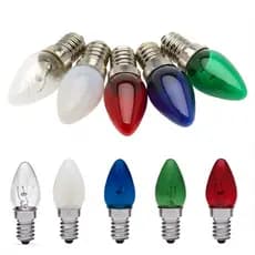 Lampada Chupetinha 7w Incandescente E14 na cor escolhida 127V / 220V