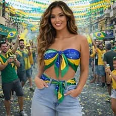 90x90cm Lenço Feminino Multifuncional Estampa Bandeira do Brasil Cetim Toque Suave