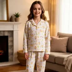 Pijama Infantil Juvenil Longo Menino Menina Roupa de Dormir Confortável Premium Estampado Kit Verão Outono