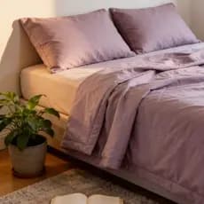 Cobre Leito  de Verão Toque de Algodão Lavado 200x230cm | Leve, Fino, Respirável e Macio para Cama Casal/Queen
