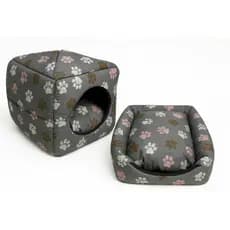 Casinha cama toca lglu 3 em 1 para cães e gatos tamanho P,M,G,Extra G fundo impermeável colchão removível linha Premium