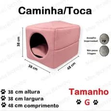 Casinha cama toca lglu 3 em 1 para cães e gatos tamanho P,M,G,Extra G fundo impermeável colchão removível linha Premium