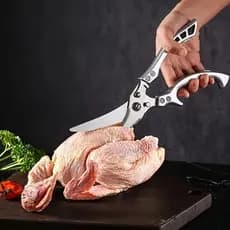 Tesoura Multifuncional Para Corte Alimentos Legumes Peixes Frangos Verdura Aço Inoxidável Utensílios  JGJD