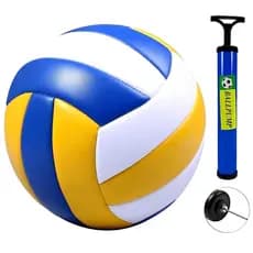 Bola de Vôlei Tamanho Oficial para Treino e Lazer Nº 5 + Bomba de Ar