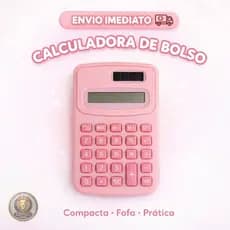 Mini Calculadora De Bolso Matemática De Plástica De 8 Dígitos Portátil De Alta Qualidade