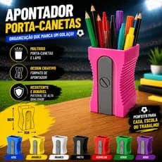 Porta Canetas Criativo Formato Apontador Gigante Organizador de Mesa em PLA Premium 10X7cm