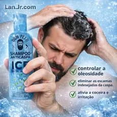 Shampoo AntiCaspa Dom Pelo Ice Mentolado 250ml Alivio da Coceira Sem Sal