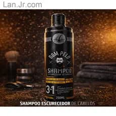 Shampoo Escurecedor de Cabelos 250ml – DOM PELO – Realce a Cor e Brilho Natural