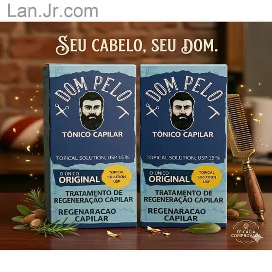 Kit 2 Tônico Dom Pelo 15% - Tratamento de Regeneração e Preenchimento Capilar (120ml)MB4XWPOC