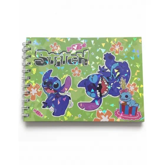 Caderno De Colorir Stitch 50 Folhas Capa Dura Infantil