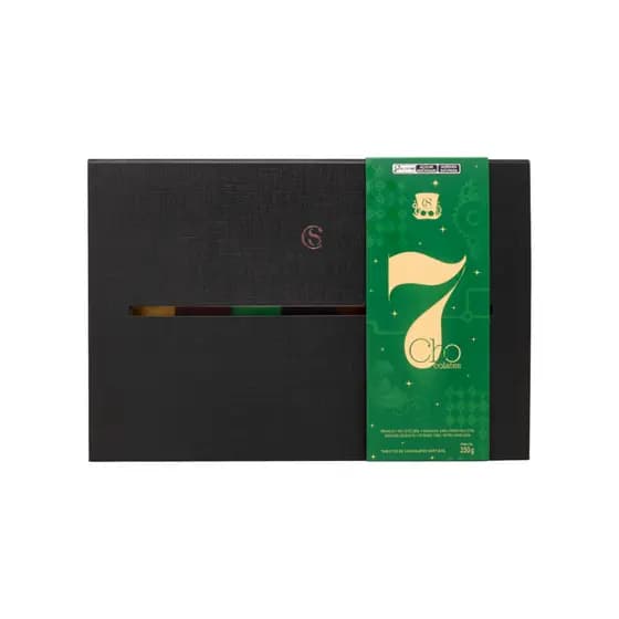 Caixa de Tabletinhos 7 Chocolates 350g