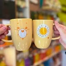 Caneca Ursinhos Carinhosos Cacau Show Oxford 350 ml Amarela Sol Cerâmica Original6