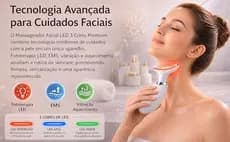MASSAGEM FACIAL Bivolt  -  Led Aparelho Tratamento Com Luz Bivolt EMS - (Cores Sortidas)