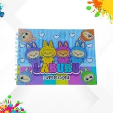 Livro De Colorir Labubu Capa Dura