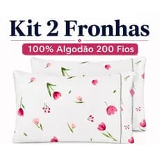 KIT 2 FRONHAS PARA TRAVESSEIRO 2 PEÇAS 50CMX70CM DECORAÇÃO CAMA ESTAMPADO