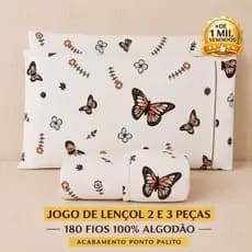 JOGO DE LENÇOL 3 PEÇAS 180 FIOS 100% ALGODÃO PREMIUM SOLTEIRO CASAL QUEEN KING