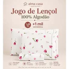 JOGO DE LENÇOL 2 E 3 PEÇAS 200 FIOS 100% ALGODÃO PONTO PALITO SOLTEIRO CASAL QUEEN E KING