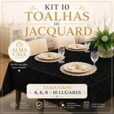 Kit 10 Toalhas Jacquard Tecido Premium Festas Casamentos Aniversários