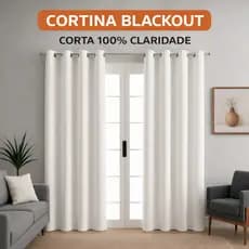 CORTINA BLACKOUT TECIDO PREMIUM CORTA LUZ SALA QUARTO E COZINHA