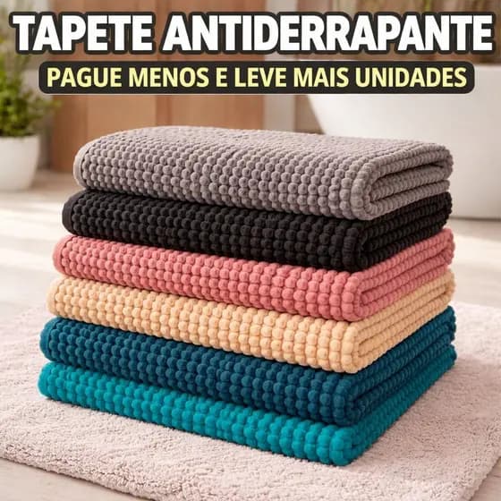 KIT 4 PEÇAS TAPETE DE BANHEIRO BOLINHA SUPER MACIO MICROFIBRA ANTIDERRAPANTE