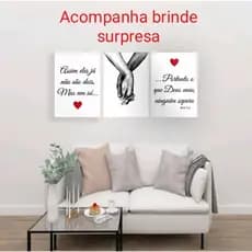 placas decorativas plaquinhas quadros casal decoração o que Deus uniu