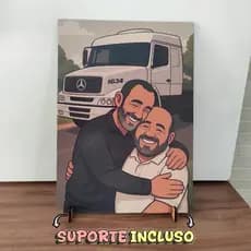 Quadros quadrinhos personalizados com foto com suporte enfeite mesa decoração sala quarto