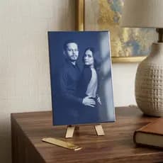 Quadro Personalizado Foto ou Imagem com Suporte Placa Decorativa Mesa Estante Decoração Sala Quarto