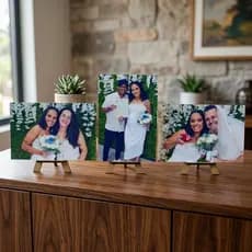 Kit Quadrinhos Personalizados Foto Imagem Suporte Mesa Estante Casamento Formatura Infantil Sala