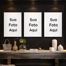 Kit Quadros Personalizados com Foto ou Imagem Placas Quadrinhos Decorativos Sala Quarto