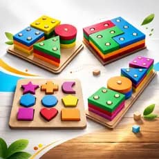 Prancha De Seleção Encaixe De Formas Geométricas Brinquedo Educativo Pedagógico Em Mdf