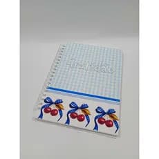Caderno Universitário Capa Dura Pautado 1x1 - 96 Folhas Wire -o  5/8  caderno 1 matéria