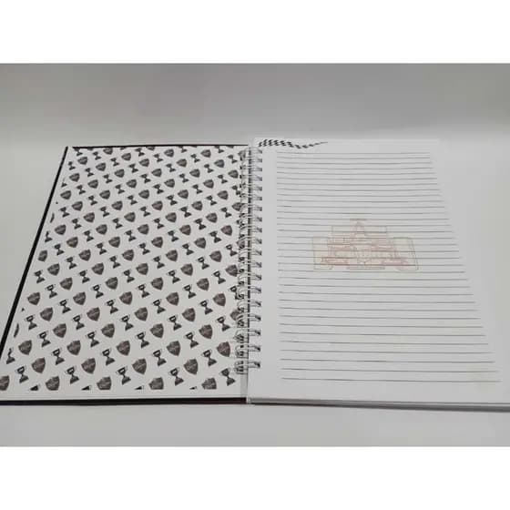Caderno Universitário Capa Dura Pautado 1x1 - 96 Folhas Wire -o  5/8  caderno 1 matéria