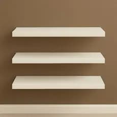 Kit 3 Prateleiras 30cm MDF Sofisticado Nichos Sala Cozinha Quarto Banheiro