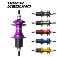 Cubo Traseiro Barulhento K7 HG Eixo Porca 200mm 36F 120 Clicks 6 Pawls Disco Viper