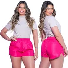 KIT Short Tactel Feminino Soltinho - Levinho Para Caminhada Short Básico – Shortinho Casual para Praia, Piscina