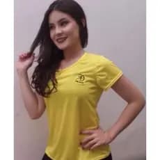 KIT 1,2,3,4 Peças de Camiseta Feminina Dry Fit Academia Esportivo Fitness Treino Lisa