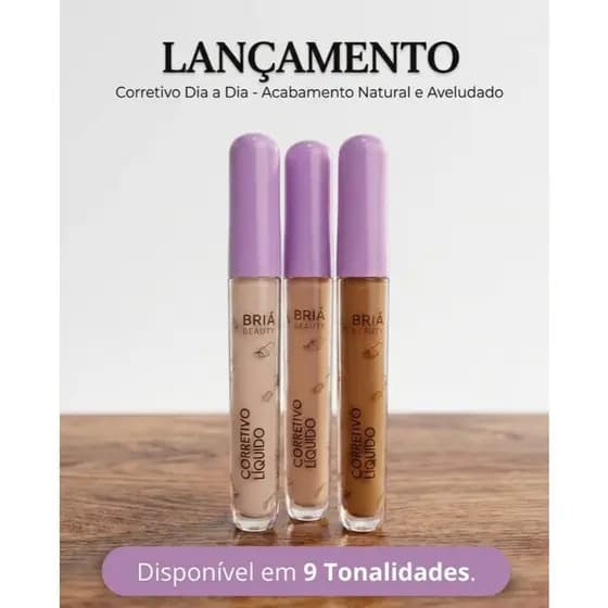 Corretivo Líquido dia a dia Vegano - Alta Cobertura - Briá Beauty