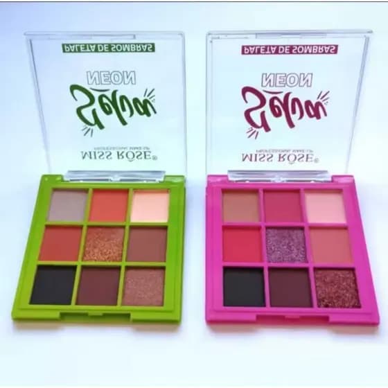 Paleta de sombras Selva Neon (9 cores) - Miss Rôse