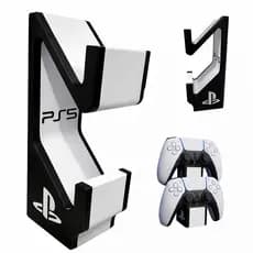 Suporte Duplo Controle PS5 Base Suporte Gamer Organizador DualSense Para 2 Controles Video Game