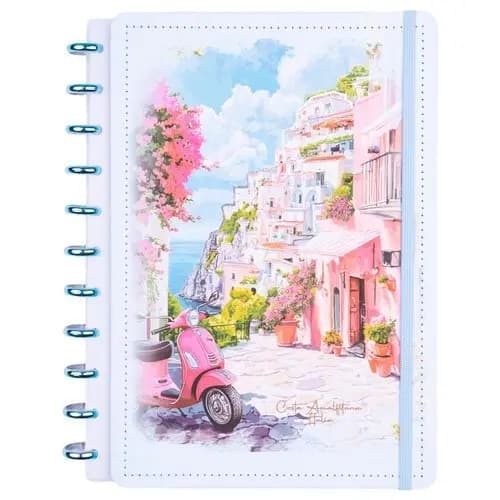 Caderno Grande Capa Dura Folhas Reposicionaveis Tamanho Ideal Organizador Estudo Trabalho