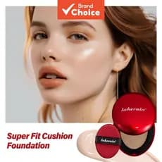 Lakerain Base Cushion Vermelha 18g, longa duração de 72h, à prova d'água para pele radiante