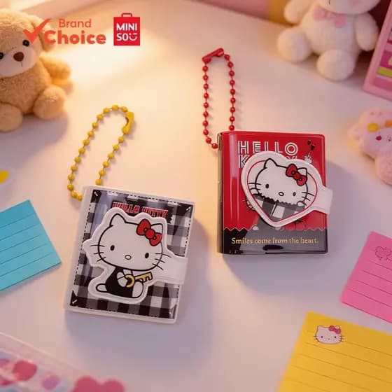 Mini Caderno MINISO Da Série Hello Kitty , 96 Páginas 12 Cm 1.5 , Diário De Compartilhamento Kawaii Para Estudantes , Pr