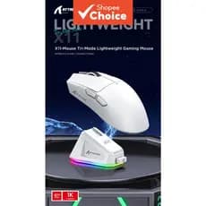 Mouse Gamer Sem Fio Attack Shark X11 Modo Triplo 2.4G BT5.0 22000DPI RGB Recarregável PC桌上清洁竞技专业电竞装备