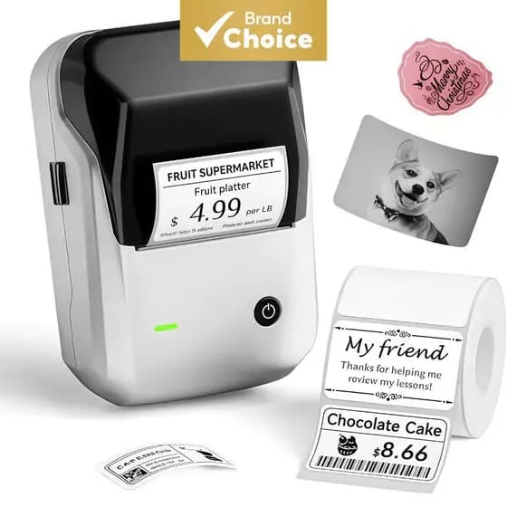 Niimbot B1 Impressora Térmica de Bolso Sem Fio | Criador de Etiquetas Bluetooth Sem Tinta, Compatível com Etiquetas de