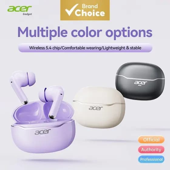 Acer OHR623 Fones De Ouvido Bluetooth Sem Fio Tipo C Com Microfone Fone 4h Tempo De Música Único 3h Chamada Contínua Ten