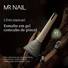 Esmalte em Gel 14g com Pincel 3-Free Vegano Alta Qualidade – MR Nail
