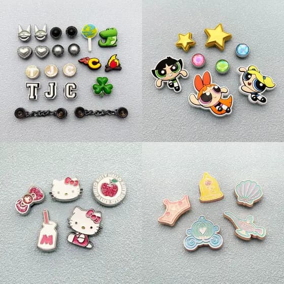 100 # Miss Zoe Jibtz metal Estrela Pé Acessórios Gatinho Acessório
