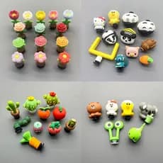 Miss Zoe Jibtz Acessórios Para Pés De Flores 3D Animais Vegetais E Frutas 3D