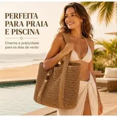 Bolsa de palha de grande capacidade para férias casuais praia portátil nova moda bolsa de ombro tecida